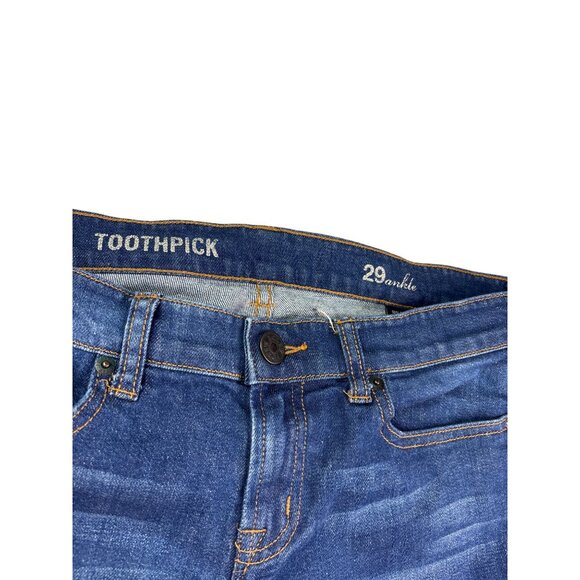 J. Crew Toothpick Skinny Ankle Jeans Womens Size 29 Blue Denim - Picture 5 of 6